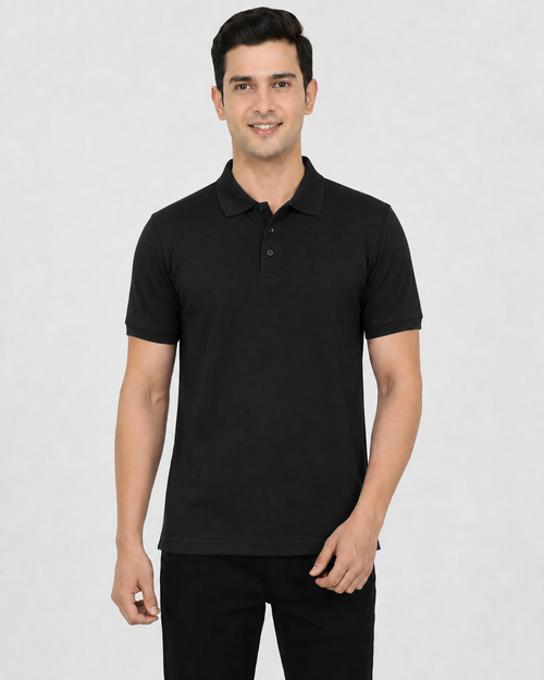 Honeycomb (Matty) 180 GSM Polo Collar T-Shirt