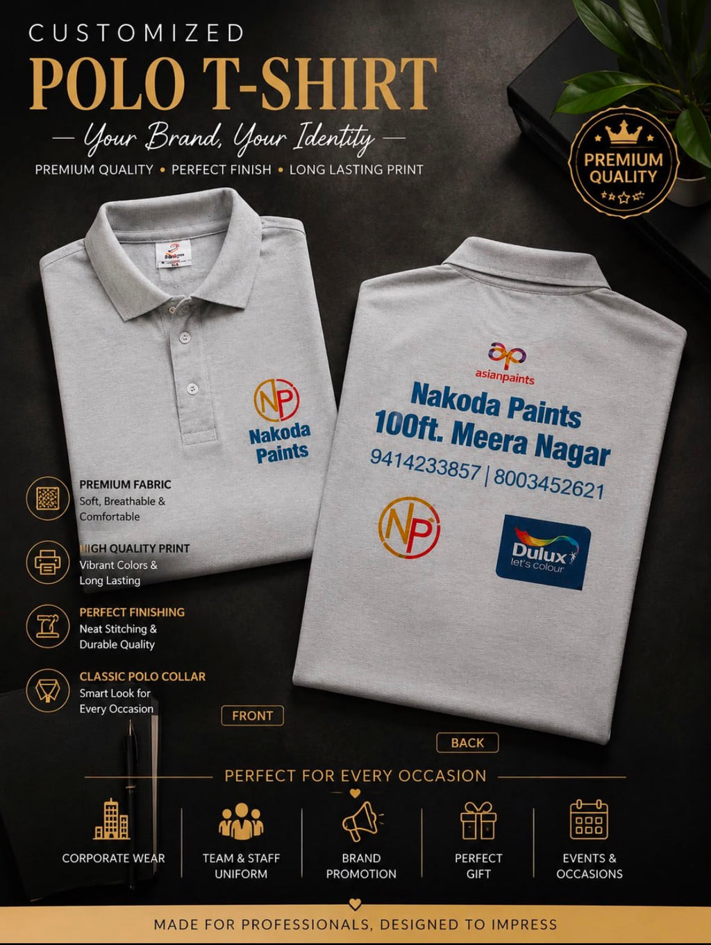 Customized T-Shirt With Your Company Logo