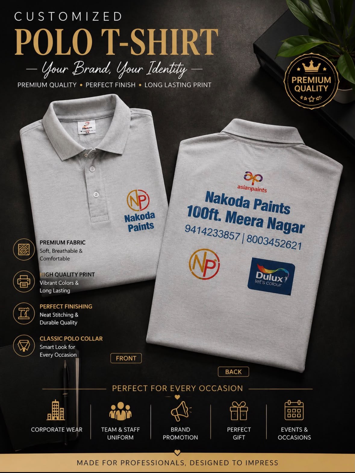 Customized T-Shirt With Your Company Logo