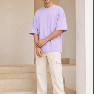 Oversized T-Shirt – 210-220 GSM | Premium Cotton | Lavender